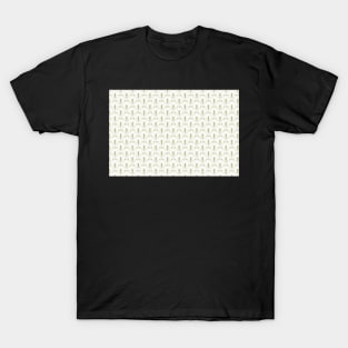 Art deco abstract peacock tail pattern, vintage geometric design T-Shirt